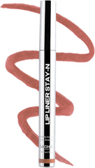 Sacheu Lip Liner STAY-N peel-off stain application shows long-lasting color.