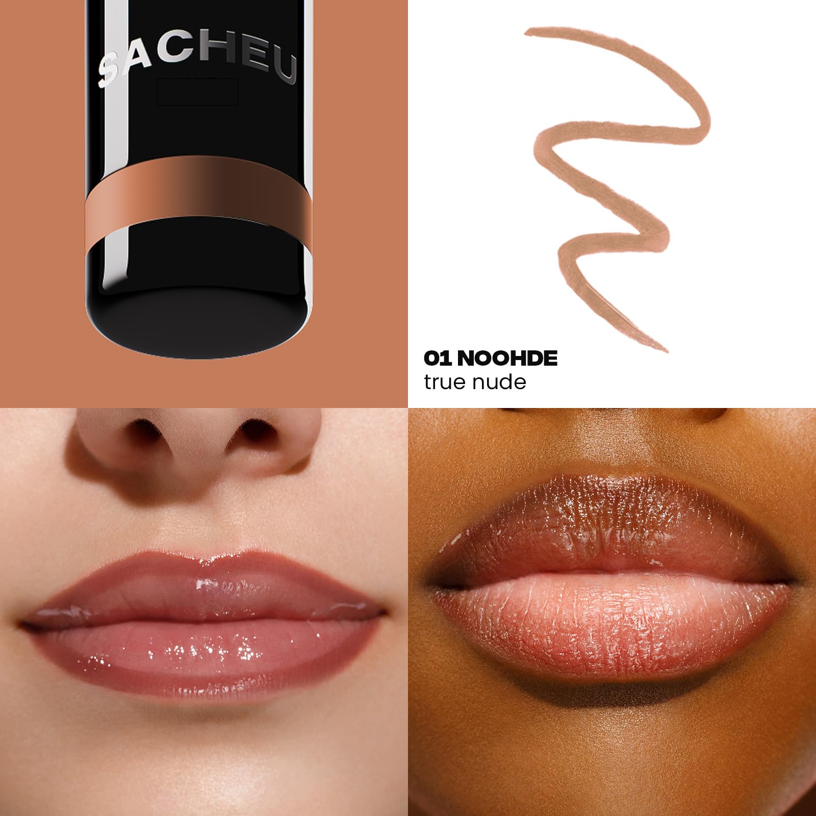 Sacheu Lip Liner STAY-N tube closeup for smooth application