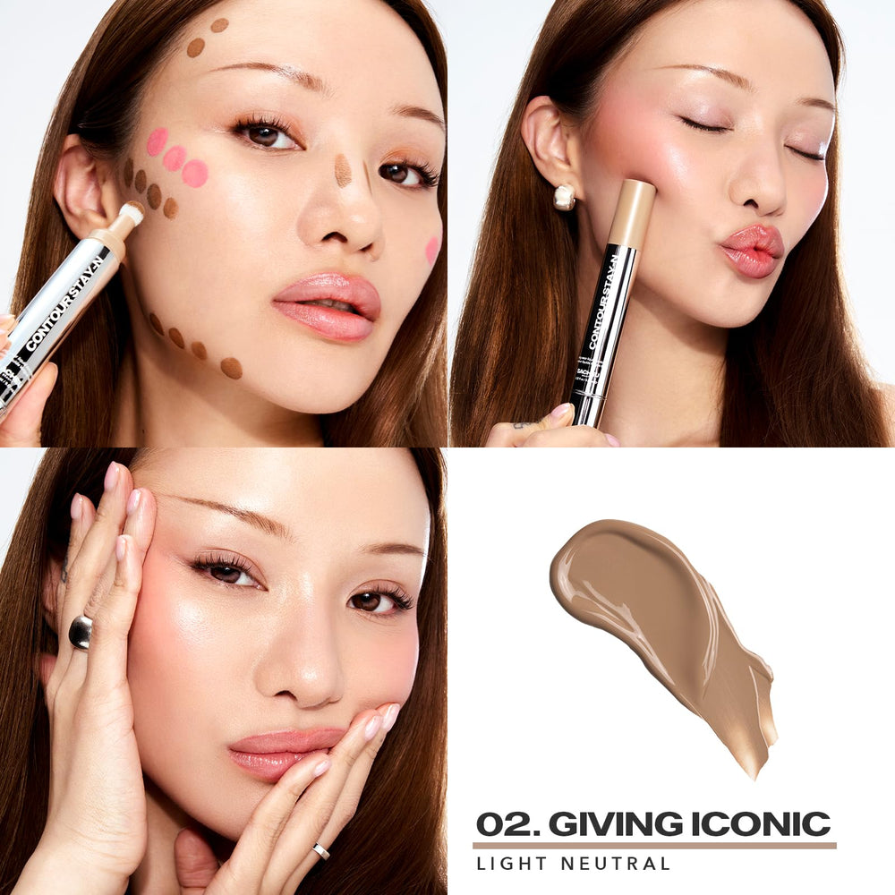 Sacheu Liquid Contour Stay-N pump dispenser enabling controlled, mess-free application.