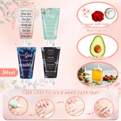 Sacubee hand cream packaging with bible verses for gift presentation