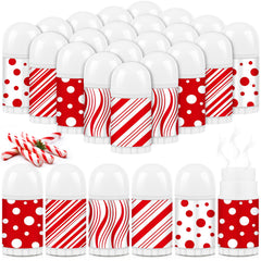 Sacubee Christmas lip balm bulk pack with candy cane peppermint flavors for gifting