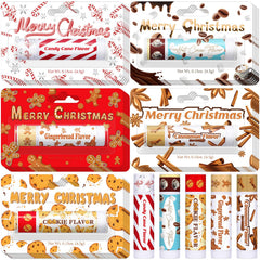 Sacubee Christmas lip balm bulk pack colorful tubes for gifting and hydration