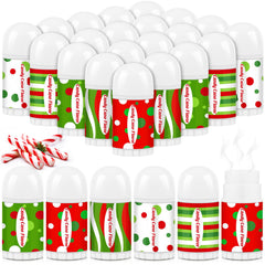 Sacubee Christmas lip balm pack front view, peppermint flavor ideal for gifting.