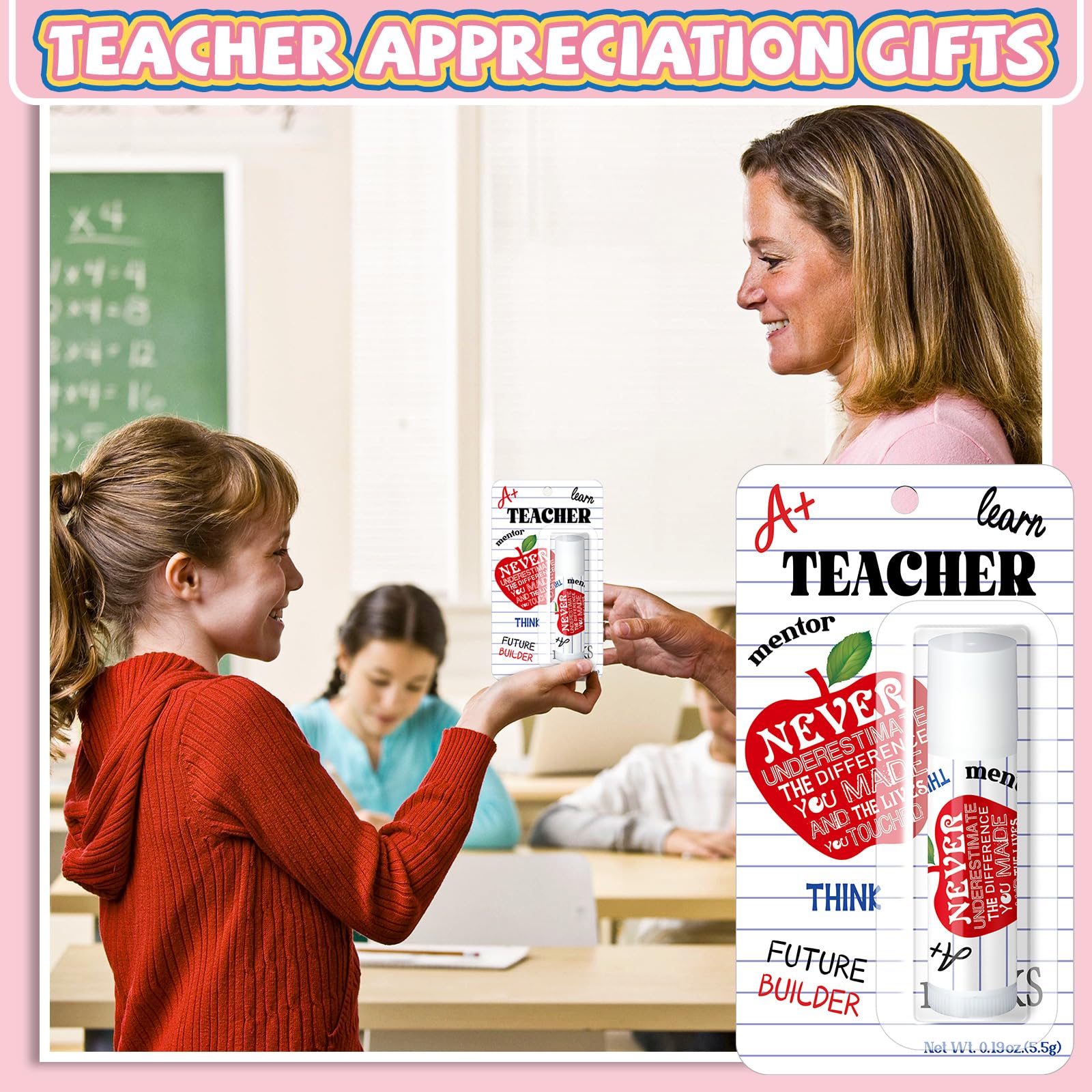 Sacubee gift idea for teachers and staff at party display