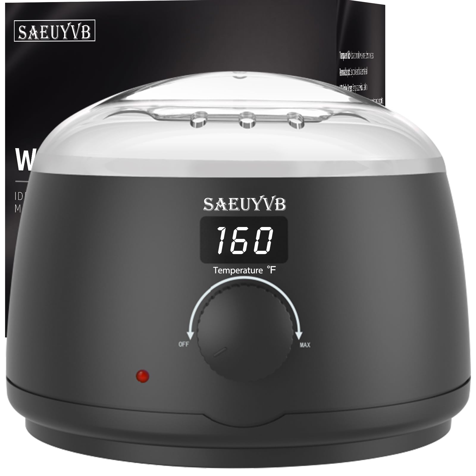 SAEUYVB professional wax warmer lid for secure heating and spill prevention.