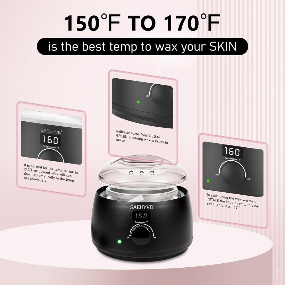 SAEUYVB anti-slip feet stabilize the wax warmer on countertops.