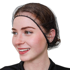 SAFEKO honeycomb hairnet black 24in closeup texture for lightweight, breathable coverage