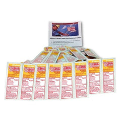 Safetec Sunscreen packets 100-pack front view for convenient travel protection.