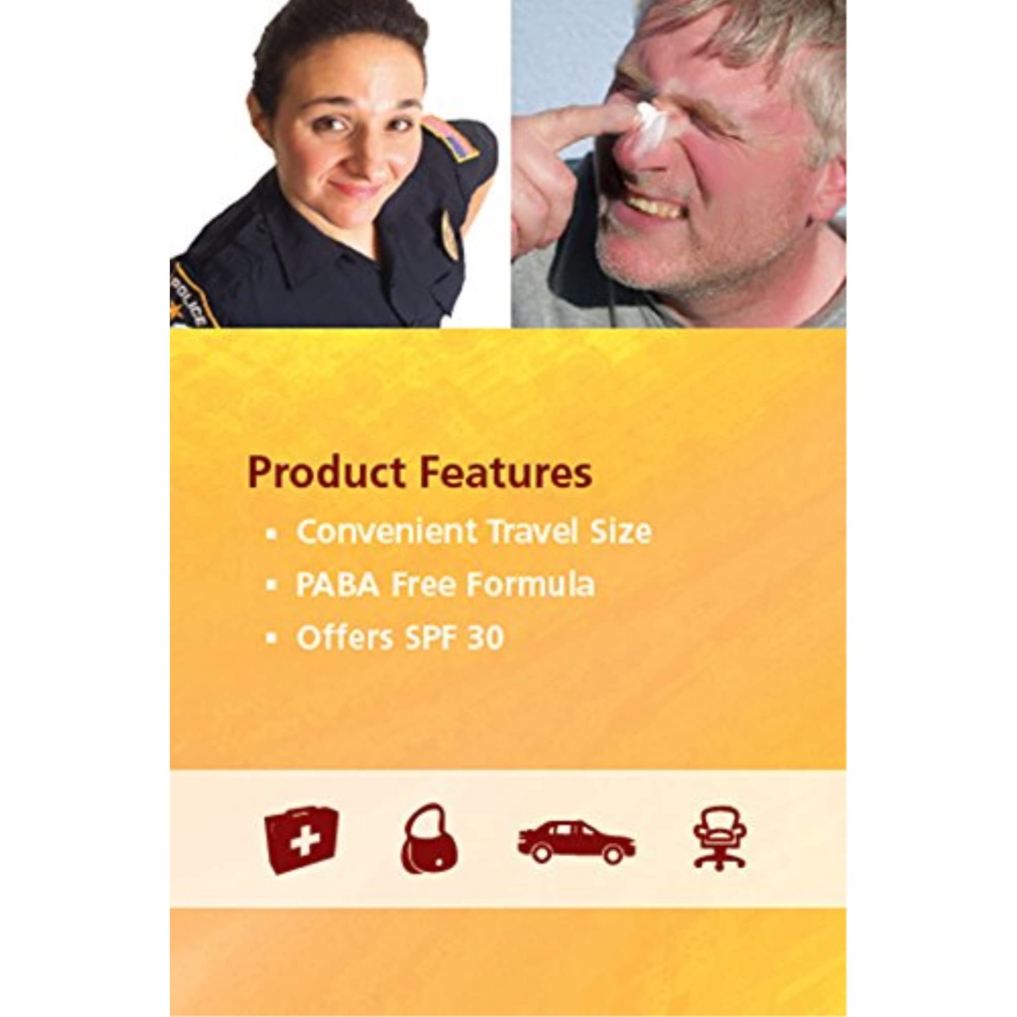 Safetec Sunscreen packets pocket-size set demonstrates compact portability for daily sun protection.