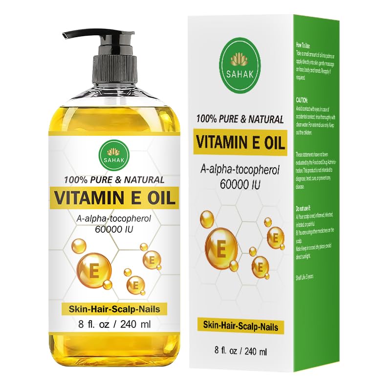 SAHAK Vitamin E Oil ingredients list emphasizes safety and purity