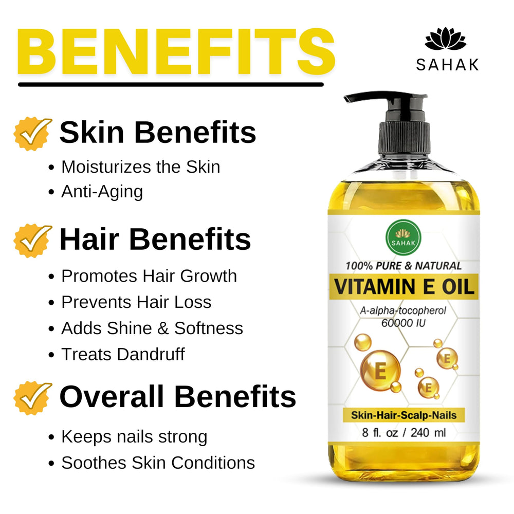 SAHAK Vitamin E Oil nail-care image showing cuticle nourishment