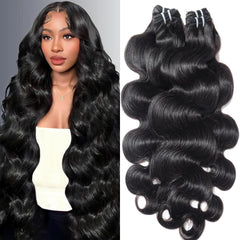 Saiclout 12A Brazilian virgin hair body wave 18-inch blends naturally with your hair