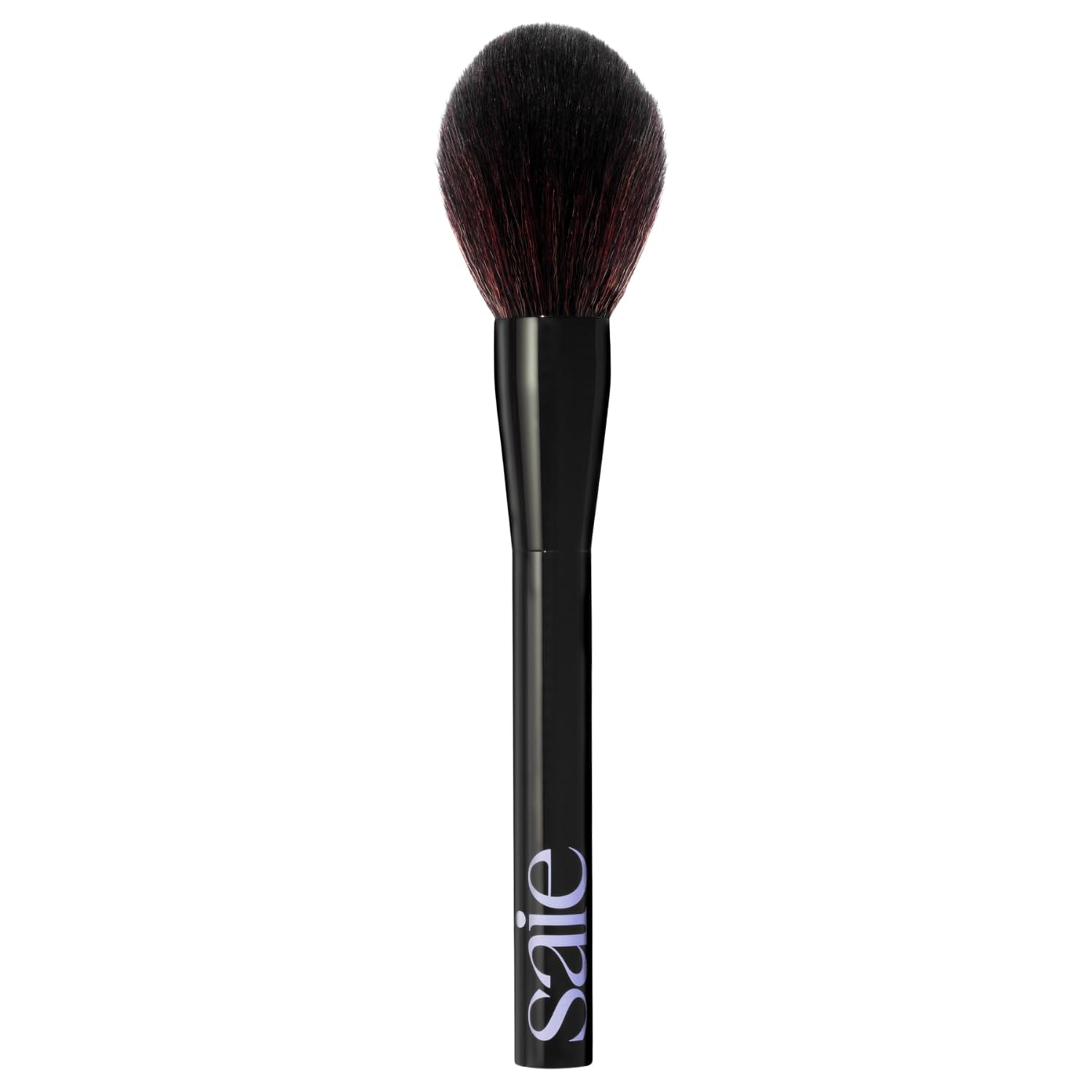 Saie brush front view showing fluffy head for even powder application