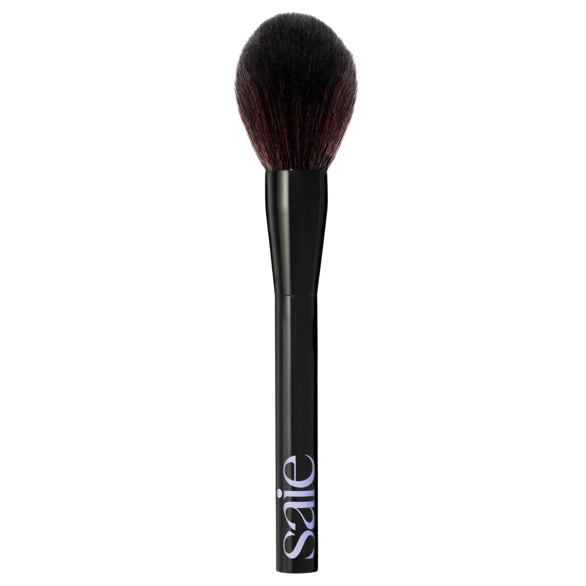 Saie brush front view showing fluffy head for even powder application