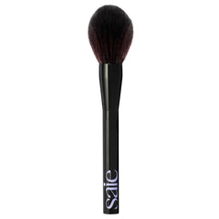 Saie brush front view showing fluffy head for even powder application