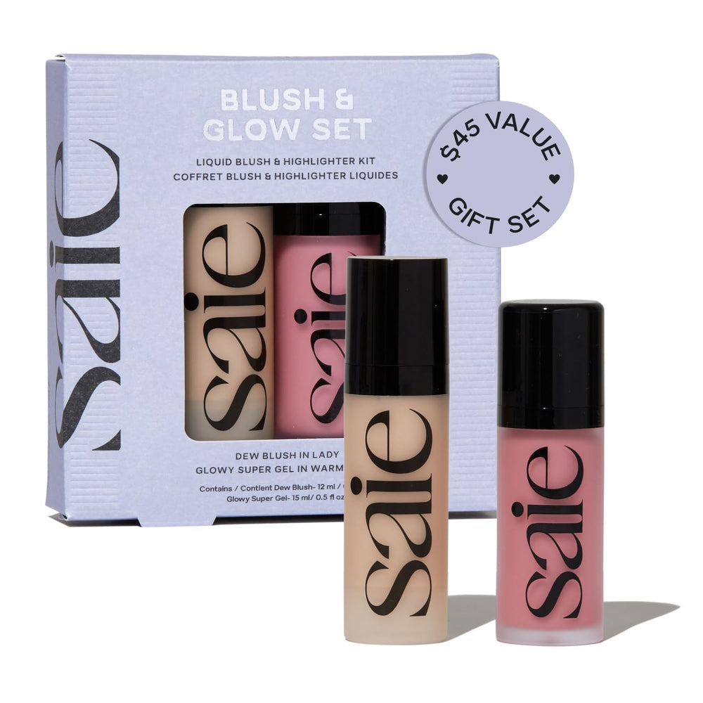 Saie front packaging showing both products and clean branding, easy gifting