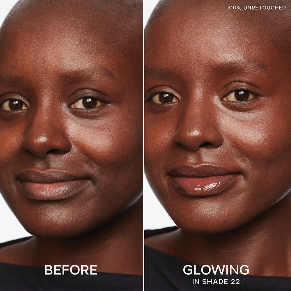 Saie creamy concealer texture swatched for hydrating finish