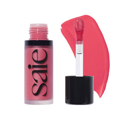 Saie Dew Liquid Blush with chubby doe-foot wand for easy, blendable color.