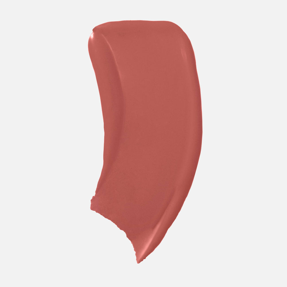 Saie Dew Liquid Blush doe-foot applicator shown for precise placement and easy blending.