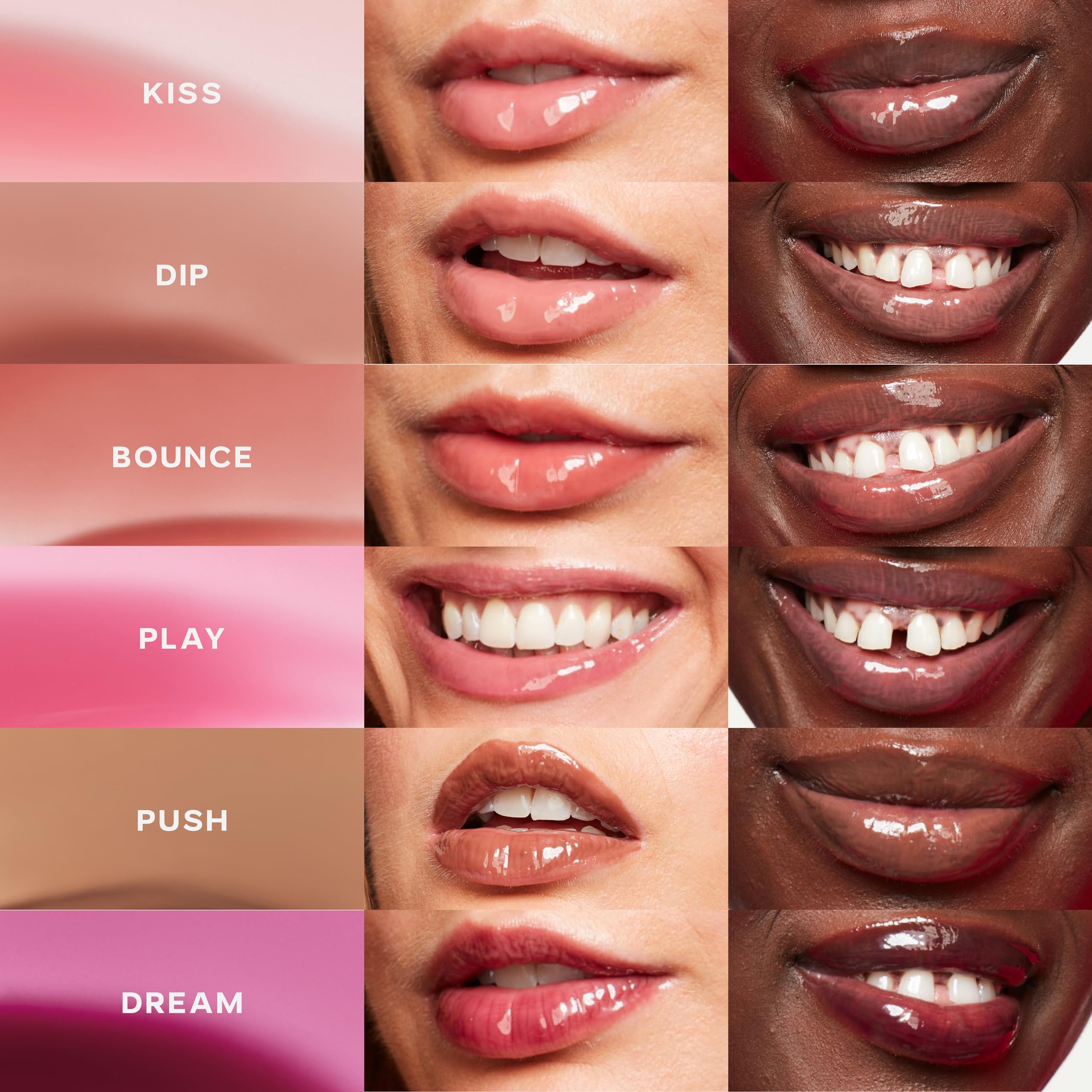 Saie Glossybounce layered-look application boosting pigment and gloss