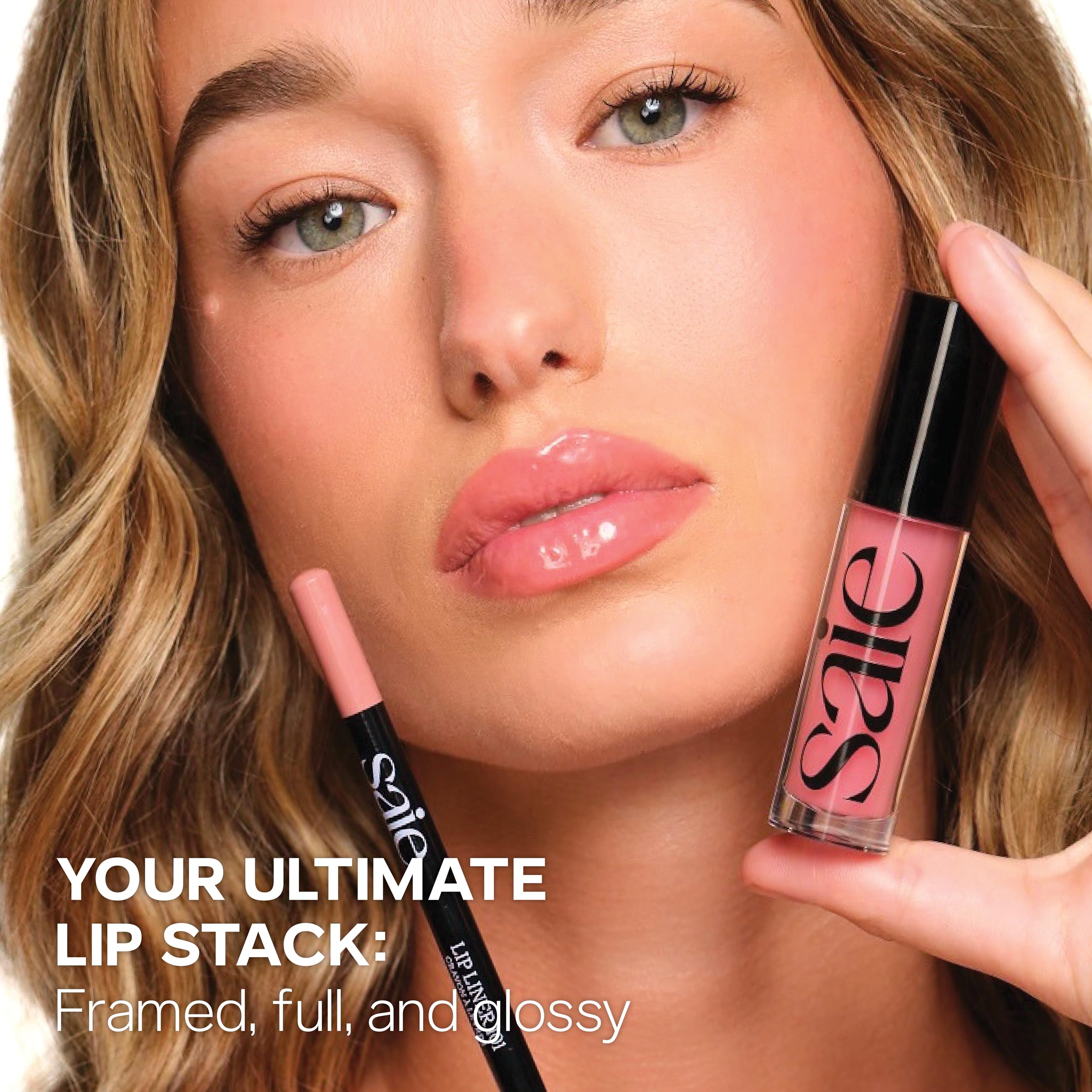 saie Glossybounce casually placed in handbag lifestyle shot showing everyday convenience
