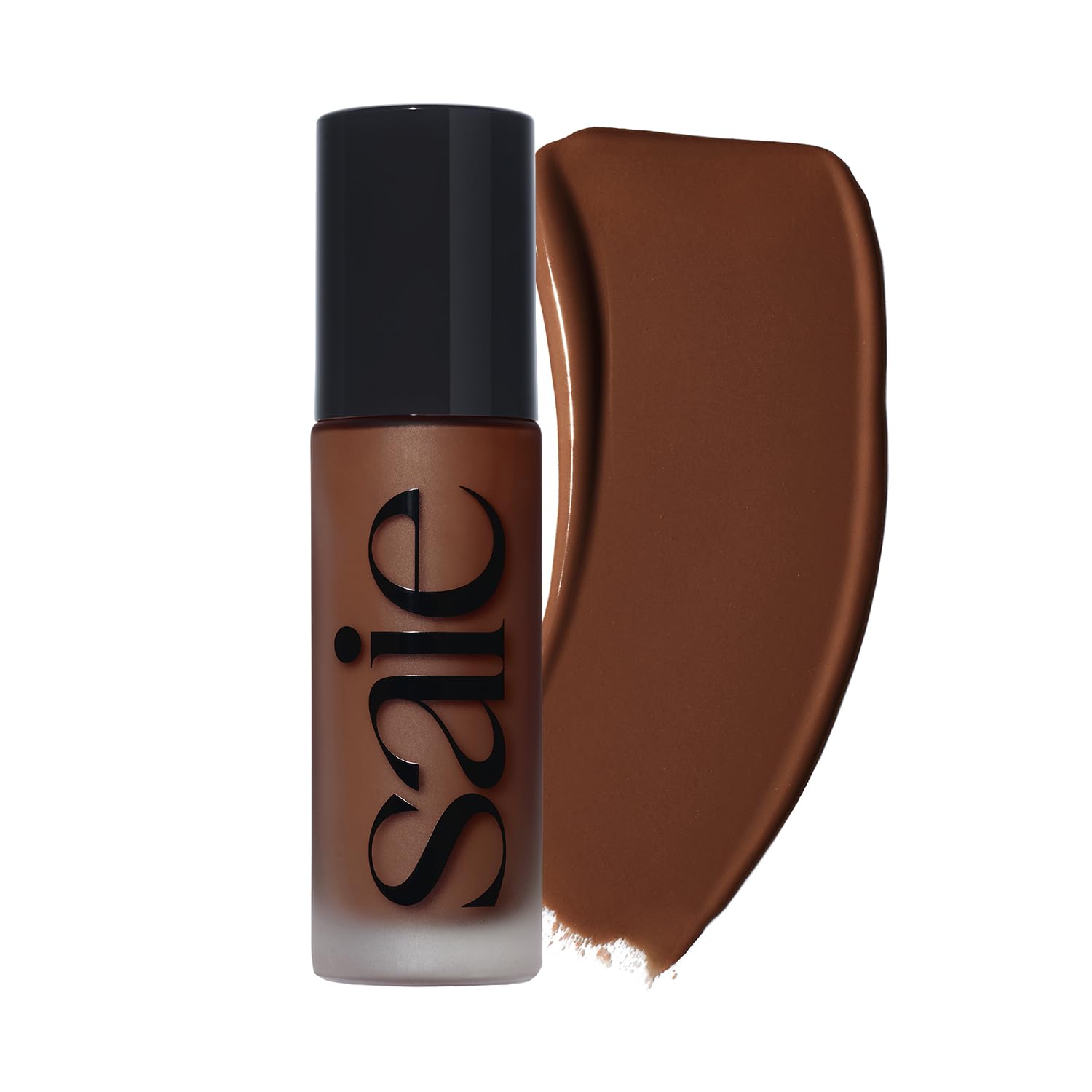 Saie front packaging showing bottle and label, highlights convenience