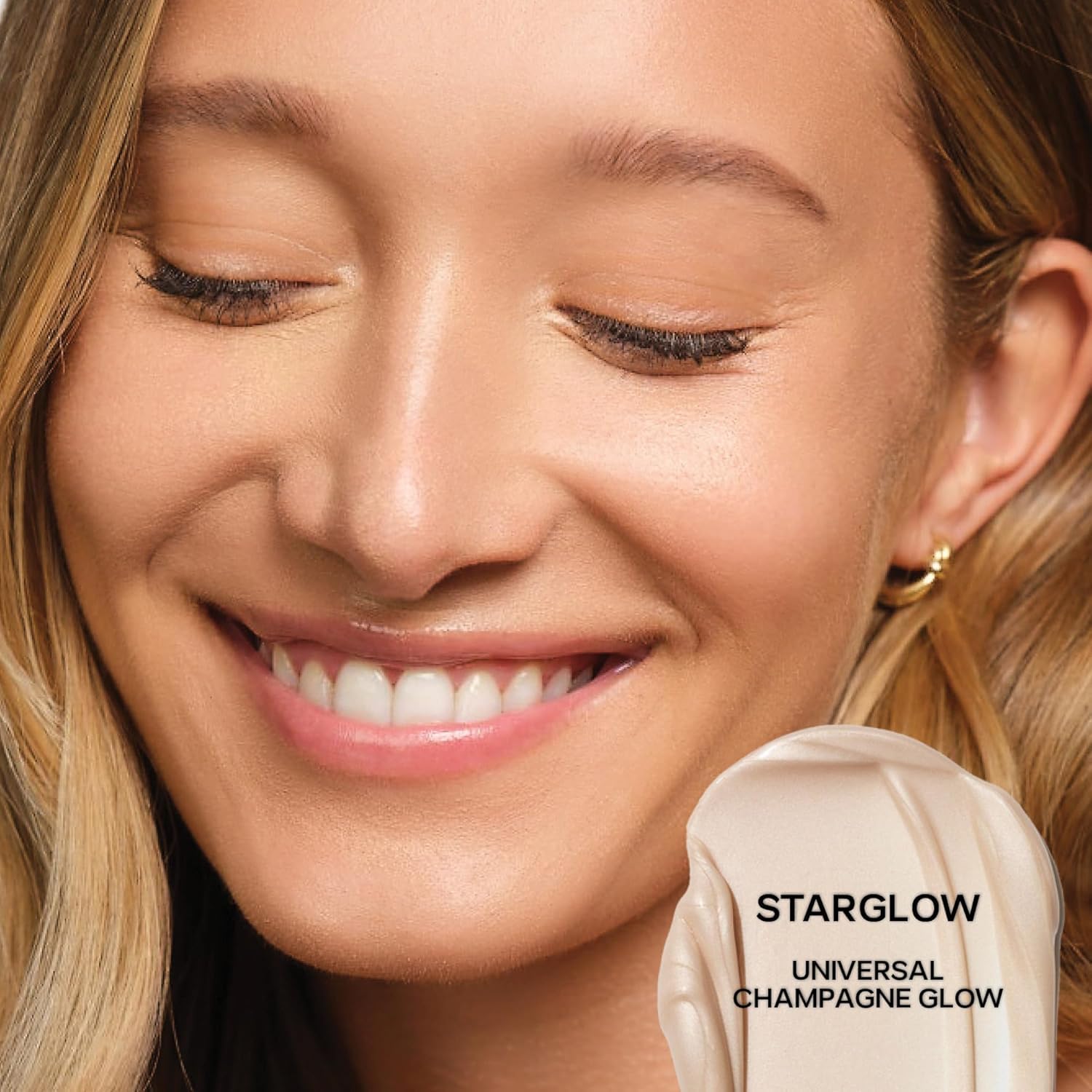 Saie gel texture close-up highlighting smooth blendable glow