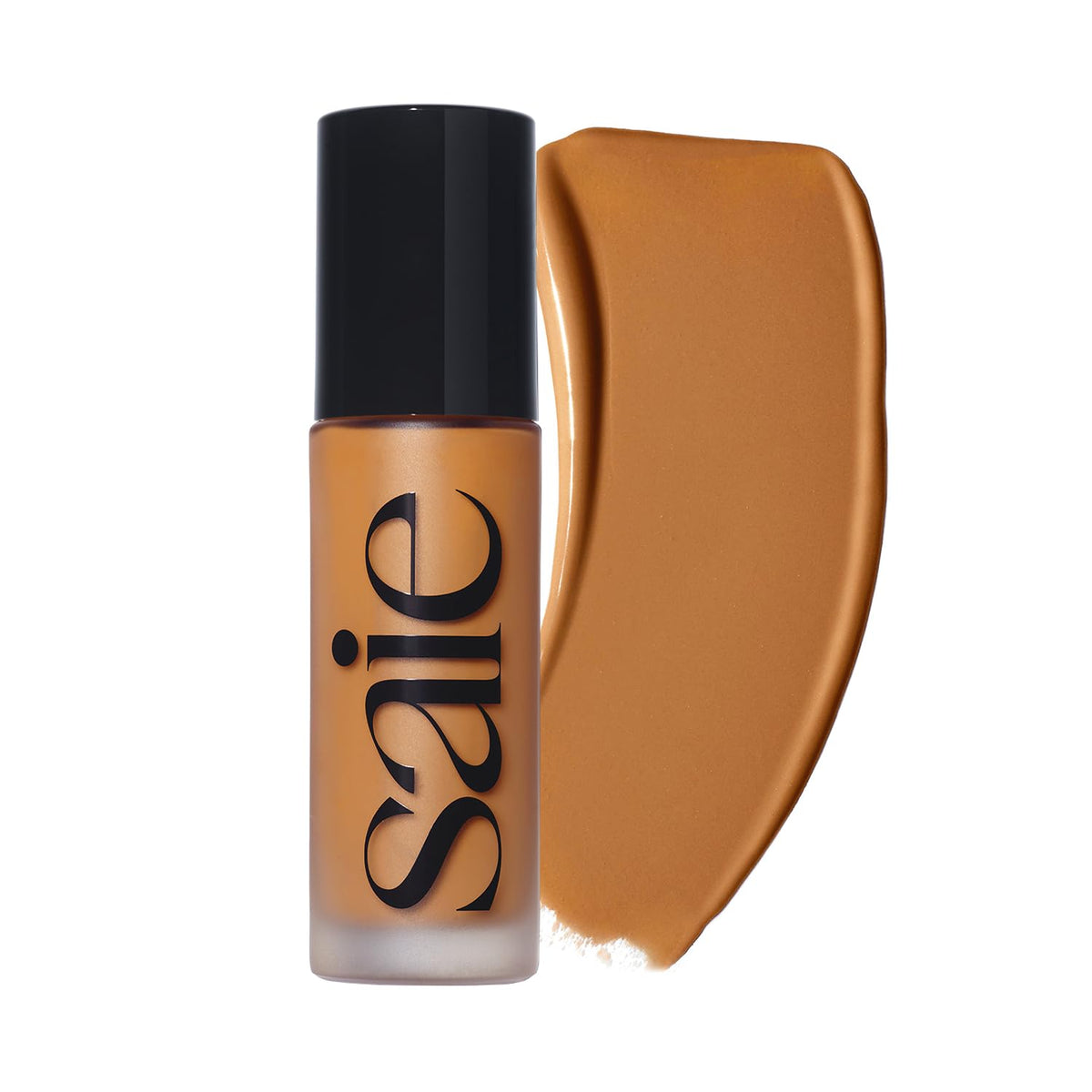 Saie front packaging of Glowy Super Skin Tint shade 27 showing product benefit