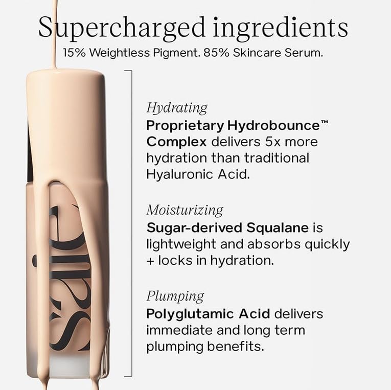 Saie pump-action detail with product dispensing, indicates controlled, hygienic use