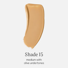 Saie texture close-up of dispensed serum-pigment, demonstrates lightweight hydration