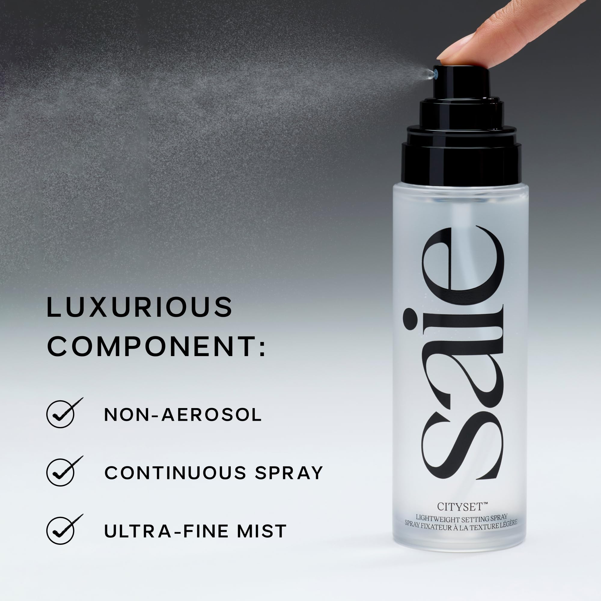 Saie bottle inside purse showing travel-ready convenience benefit