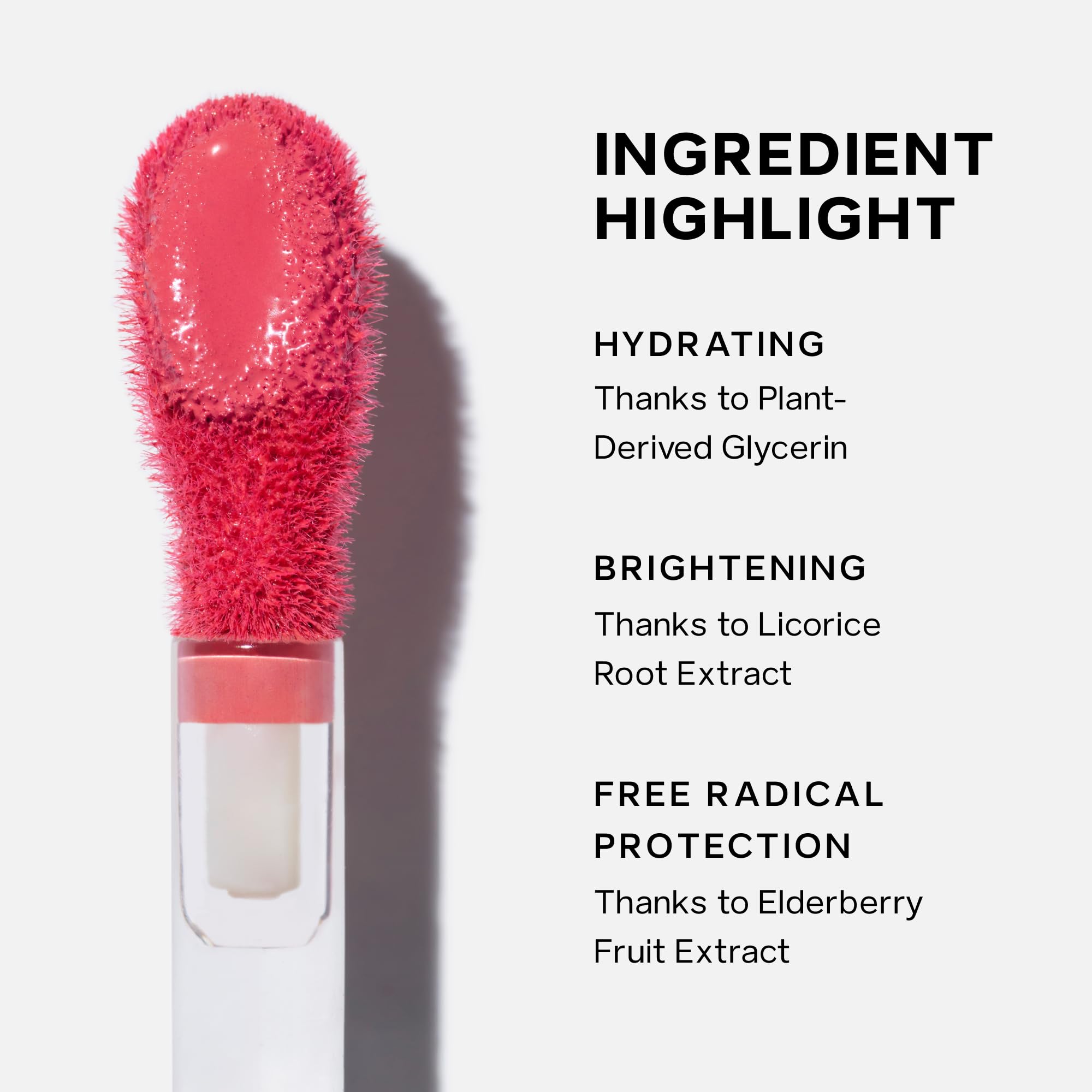 Saie mini dew blush on cheeks closeup for dewy, natural-looking glow benefit