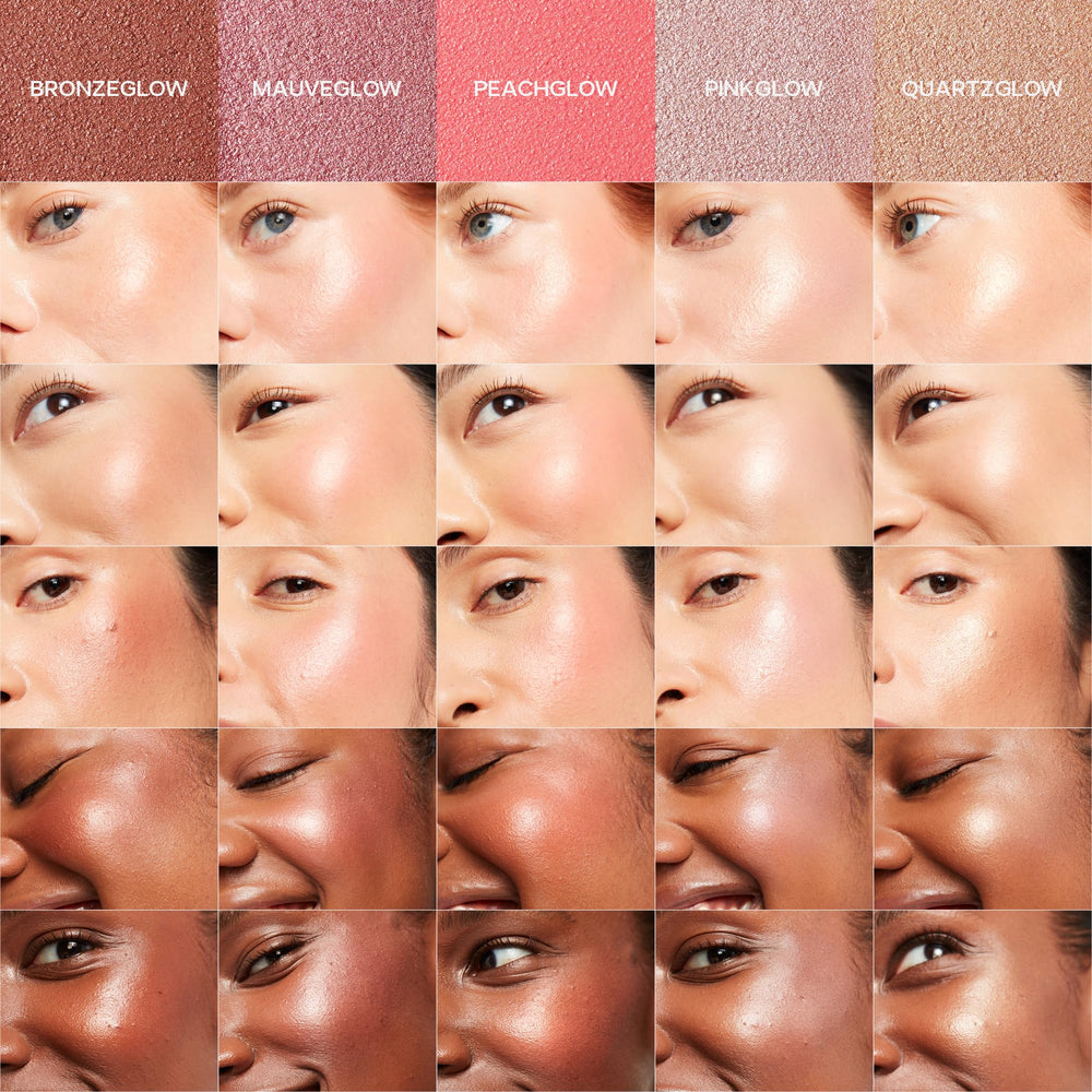 Saie Pinkglow ingredients label displaying hyaluronic acid and kukui oil