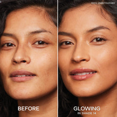 Saie cream texture close-up revealing hydrating, blendable formula benefits