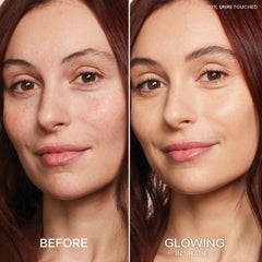 Saie Slip Tint natural glow close-up shows lightweight blendable formula