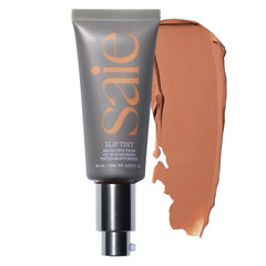 Saie Slip Tint front packaging in Shade Six showing product benefit of SPF 35