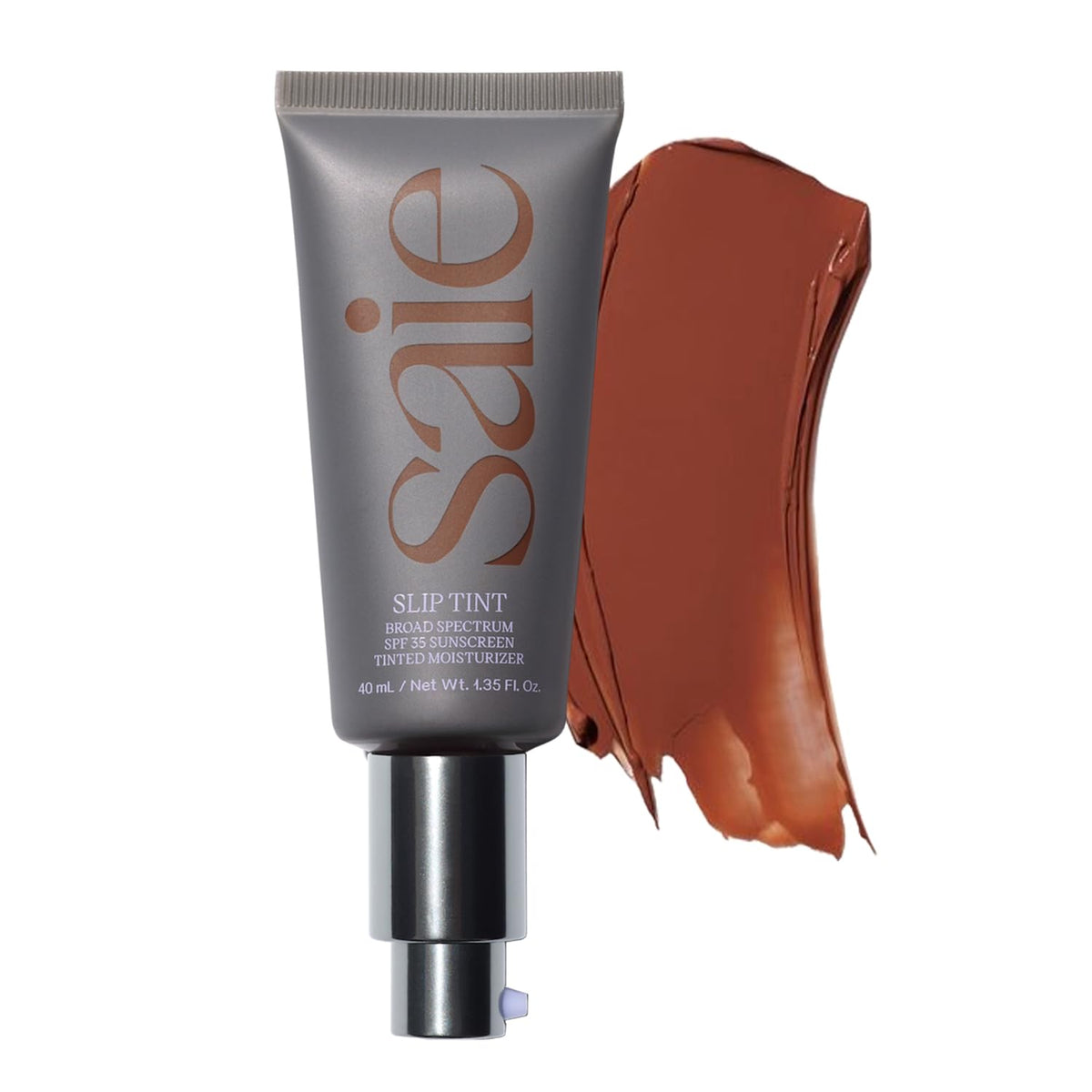 Saie Slip Tint front packaging showing shade and SPF for easy selection