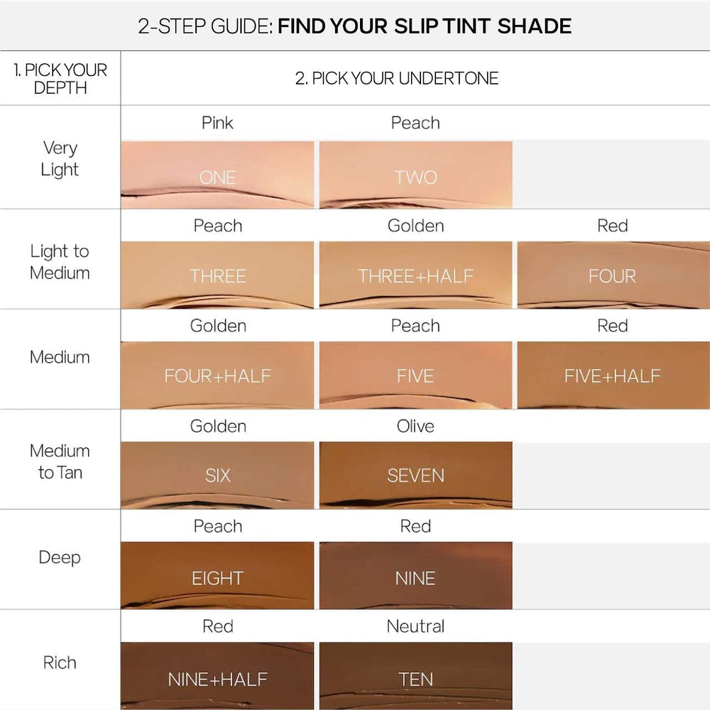 Saie Slip Tint ingredient label showing non-nano zinc oxide and hyaluronic acid benefits