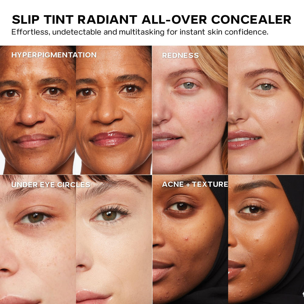 Saie slip tint placed next to tinted moisturizer for layering and glow benefit