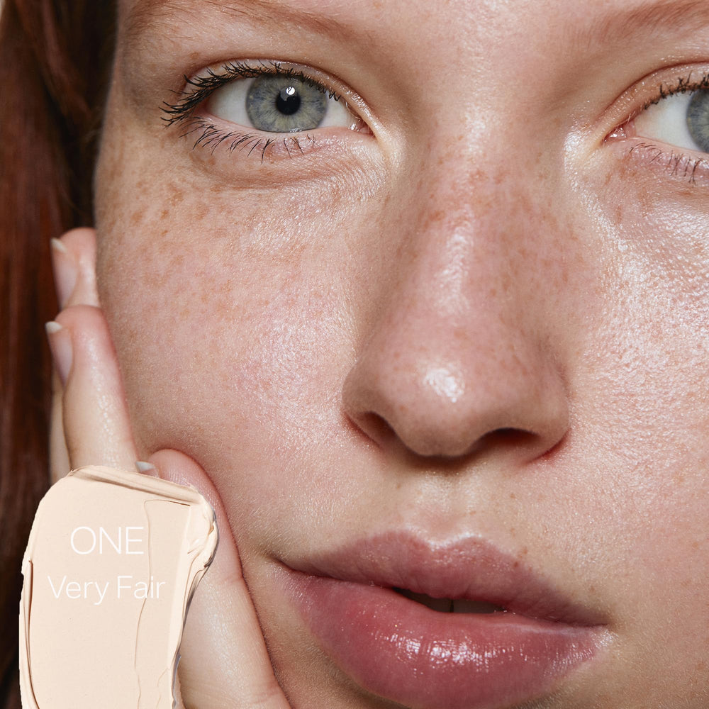 Saie Slip Tint SPF 35 Shade One swatch on fair-to-light skin