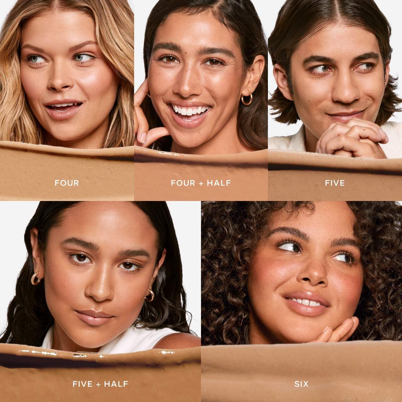 Close-up texture swirl of Saie Slip Tint, highlights hydrating silky finish benefit