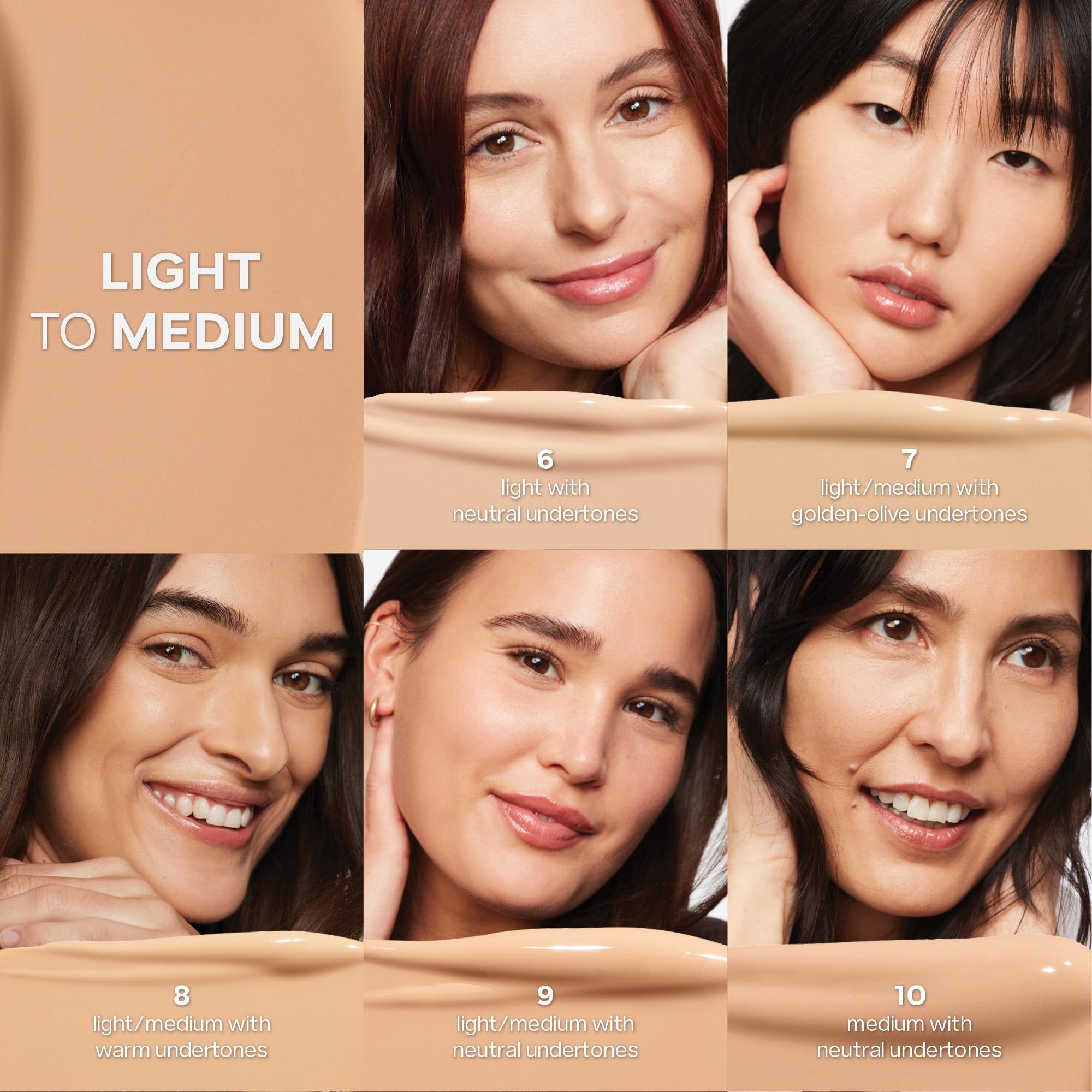 Saie Slip Tint under-eye application demonstrates easy blending for dark circles and redness.