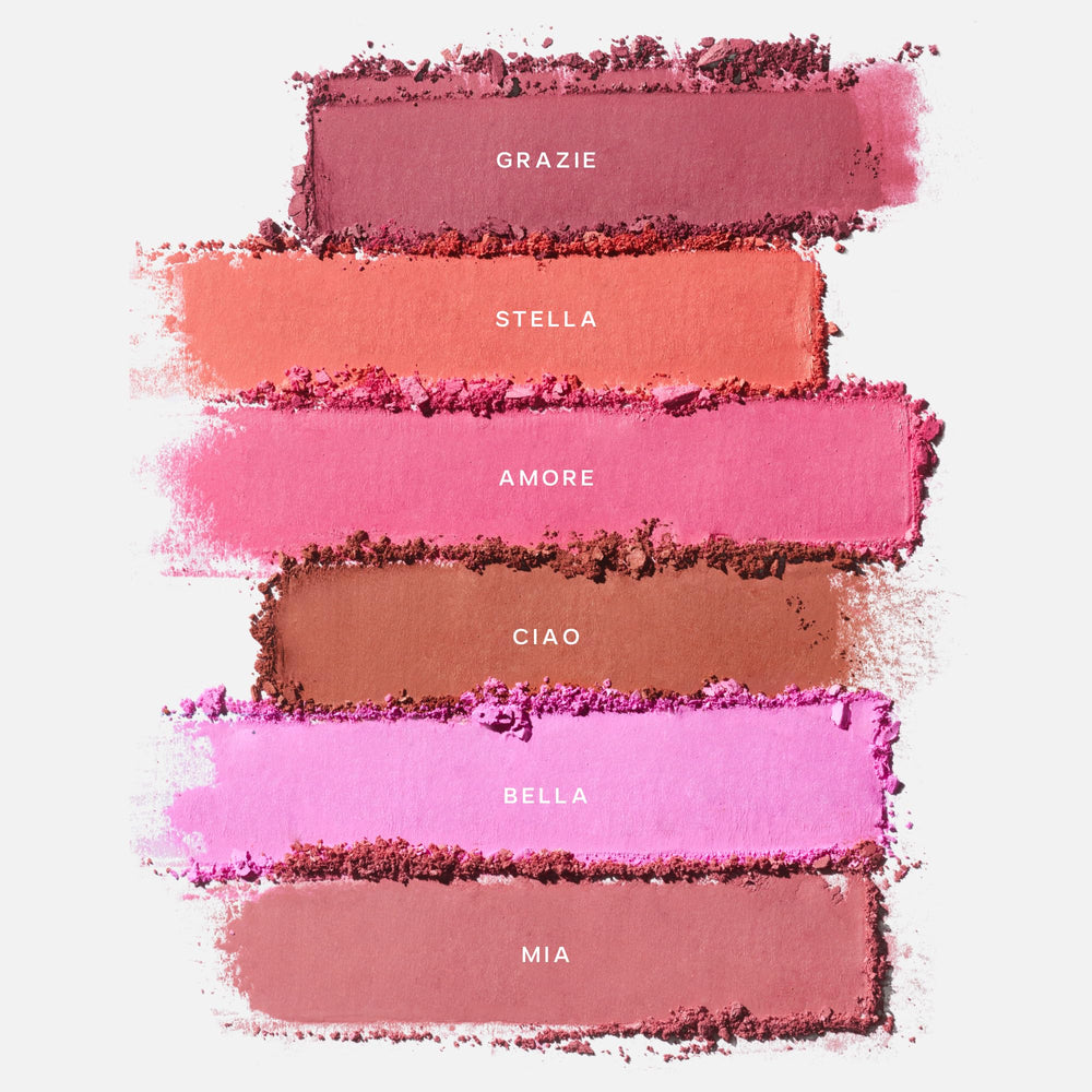 Saie SuperSuede arm swatch demonstrating Amore shade and buildable payoff