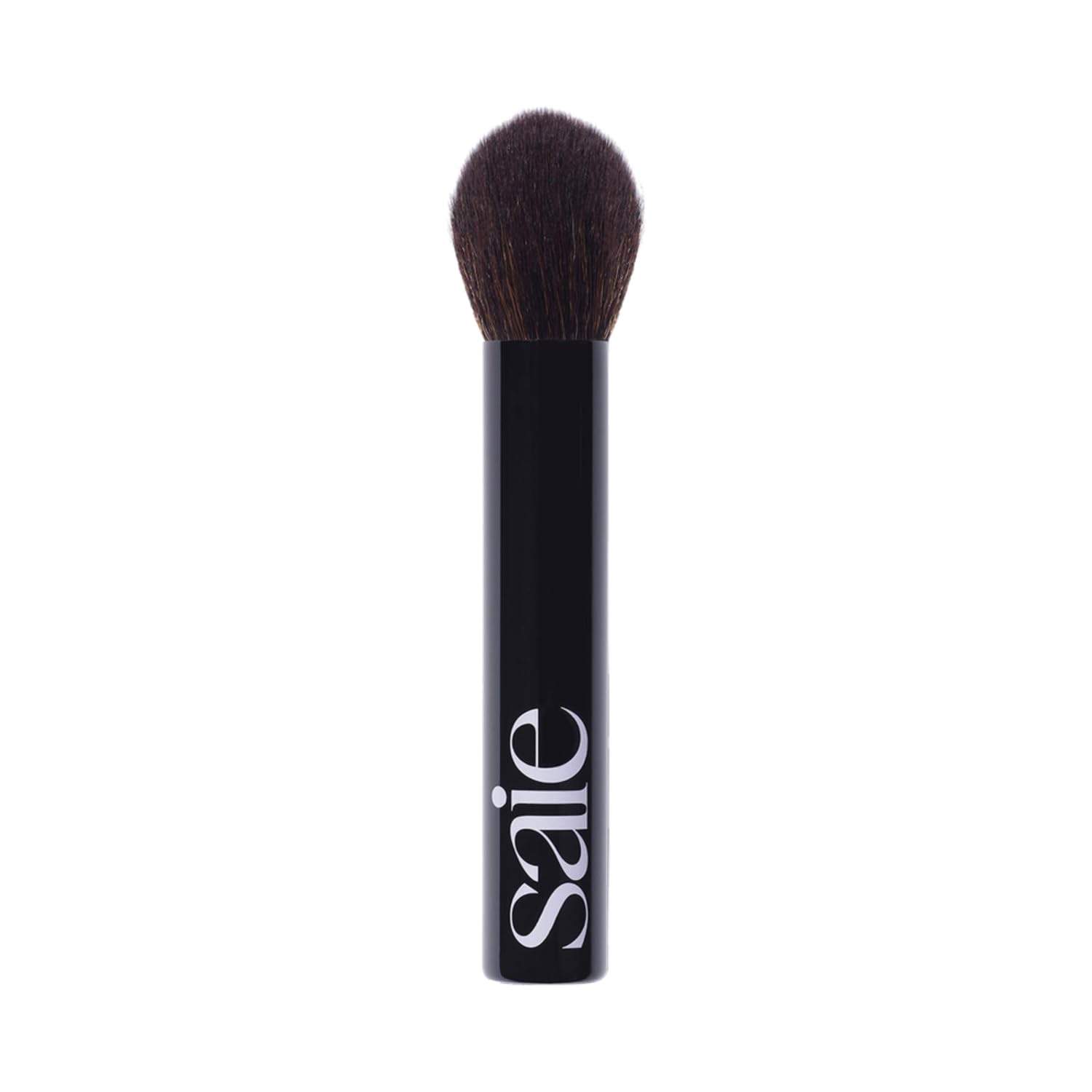 Saie The Fluffy Brush close-up of soft bristles for precise powder application.