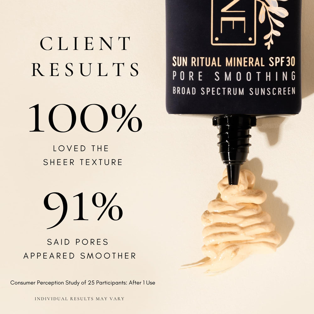 SAINT JANE Luxury Sun Ritual SPF 30 travel-packaging shown for on-the-go protection.