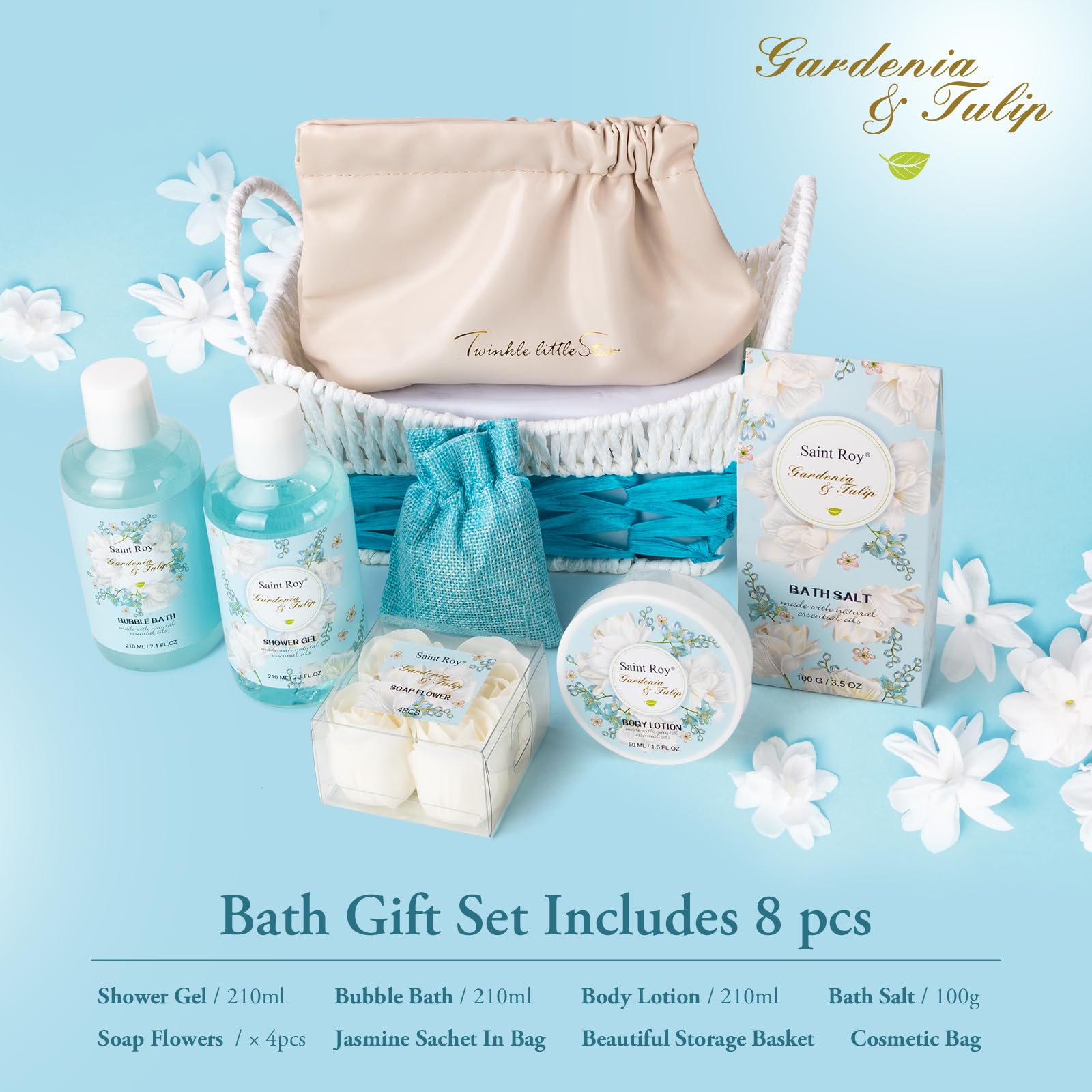 Saint Roy Body Lotion bottle promises deep moisturization for smooth skin.