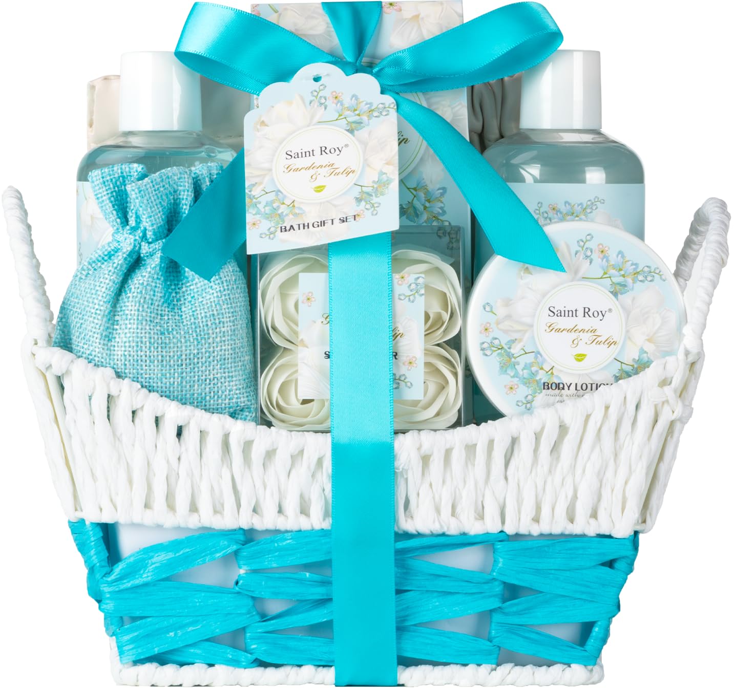 Saint Roy Gardenia Tulip Fragrance delivers romantic, refreshing spa-at-home mood.