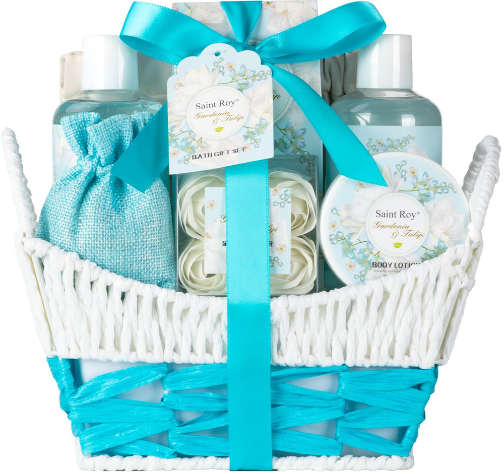 Saint Roy Gardenia Tulip Fragrance delivers romantic, refreshing spa-at-home mood.