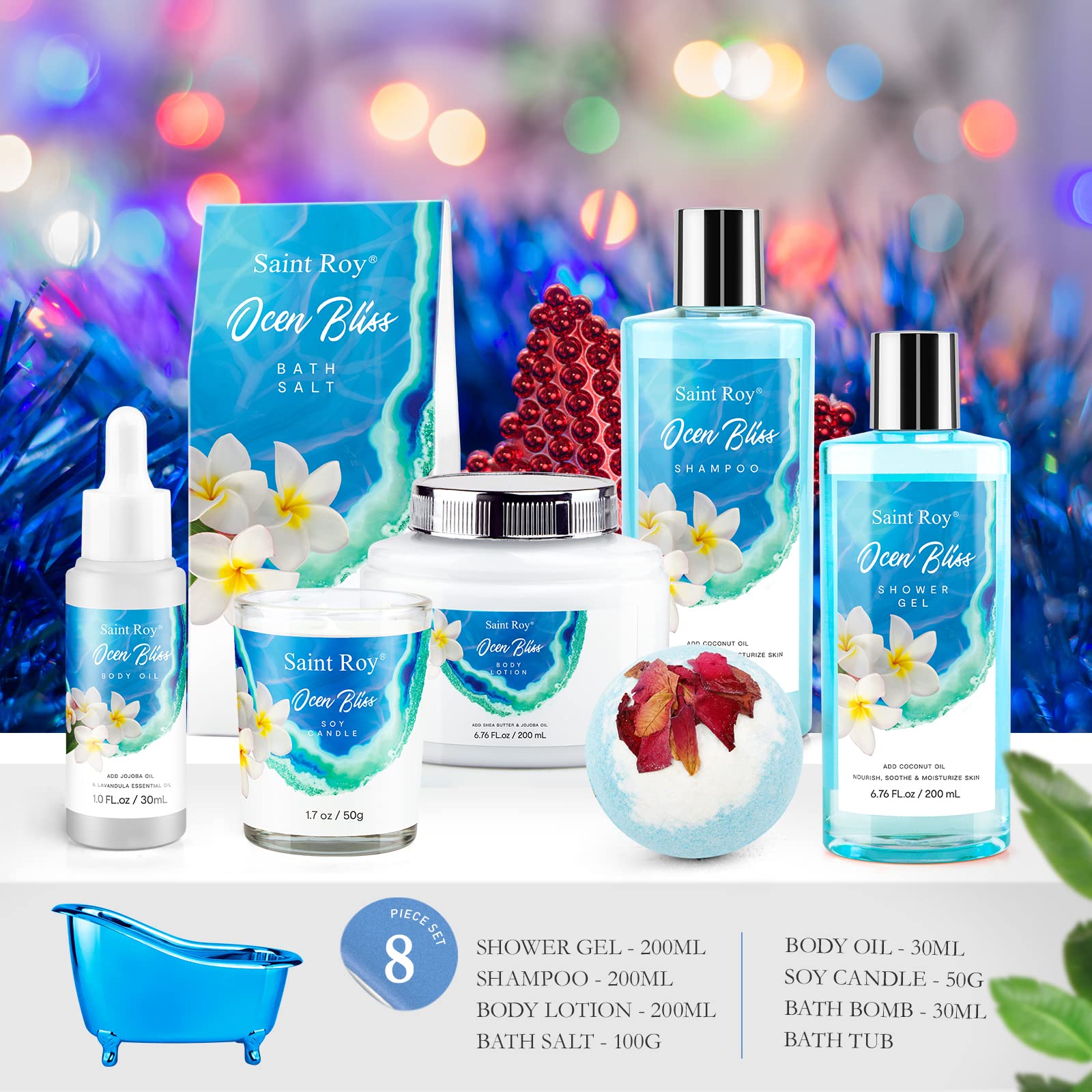 Saint Roy Ocean Vanilla Shampoo offering gentle cleansing with ocean-inspired fragrance