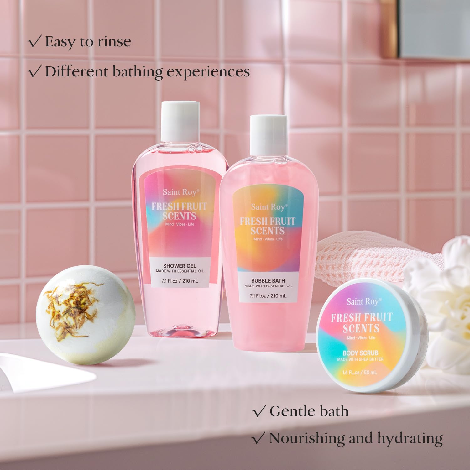 Saint Roy spa kit shower gel for refreshing cleanse and daily use